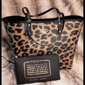 Coach Leopard Reversible Tote